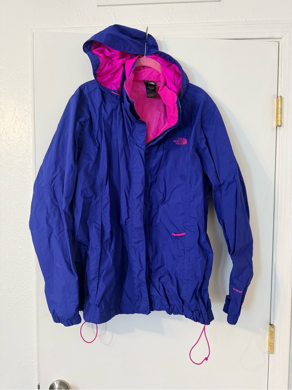 The North Face Women's Rain Jacket with Pink Lining